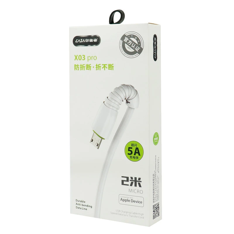 کابل میکرو یو اس بی فست شارژ CAZA X03 Pro 5A 1m