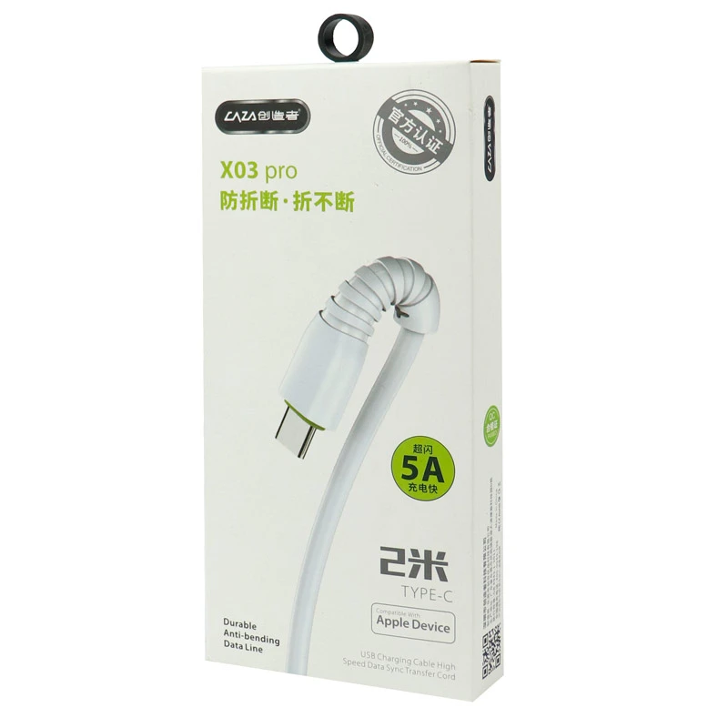 کابل فست شارژ CAZA X03 Pro 5A Type-C 1m