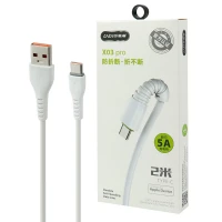 کابل فست شارژ CAZA X03 Pro 5A Type-C 1m