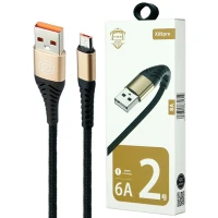 کابل میکرو یو اس بی فست شارژ CAZA X09 Pro 6A 1m