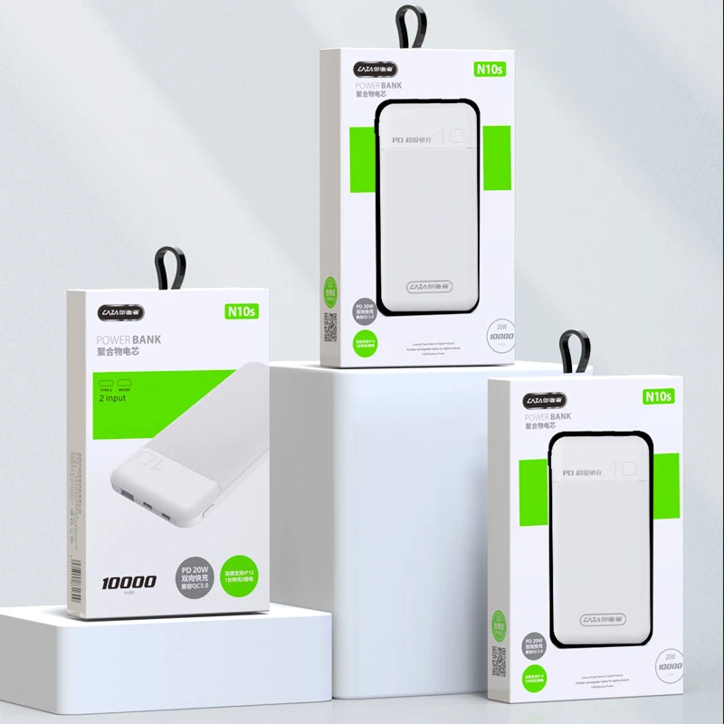 پاوربانک فست شارژ 10000 کی زا Caza N10s QC3 PD 20W