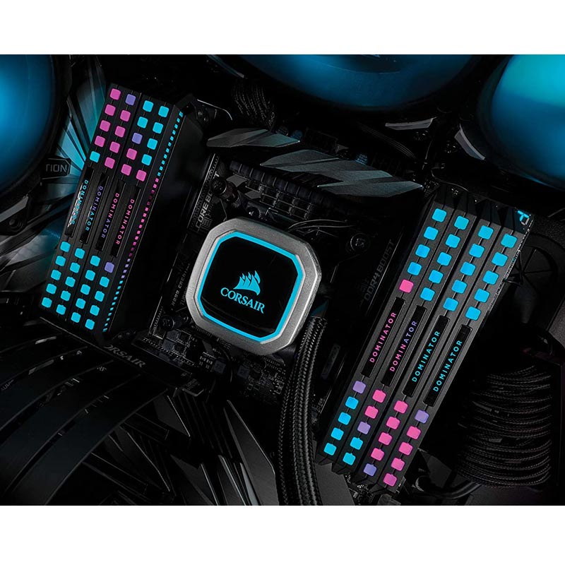رم کامپیوتر Corsair Dominator Platinum RGB DDR4 32GB 3600MHz CL18 Quad