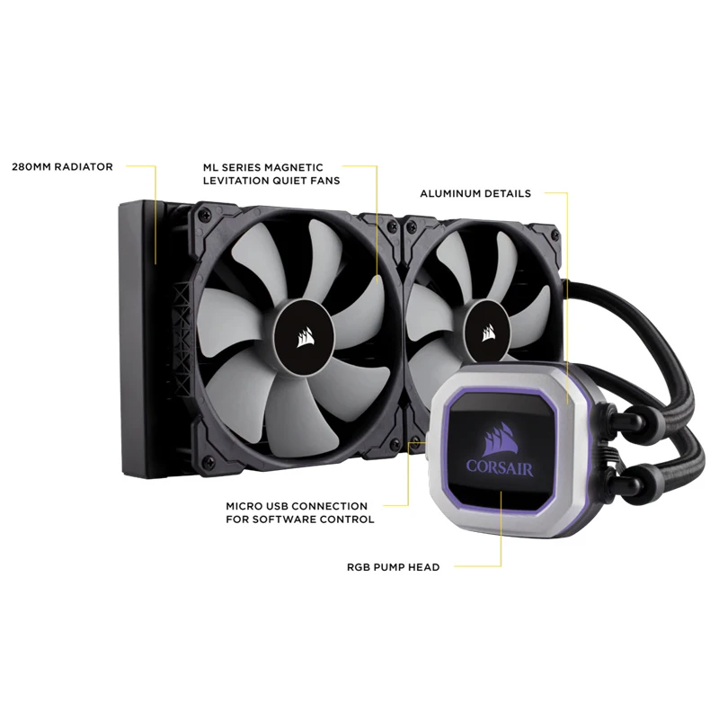 فن خنک کننده CPU کورسیر Corsair H115i PRO RGB