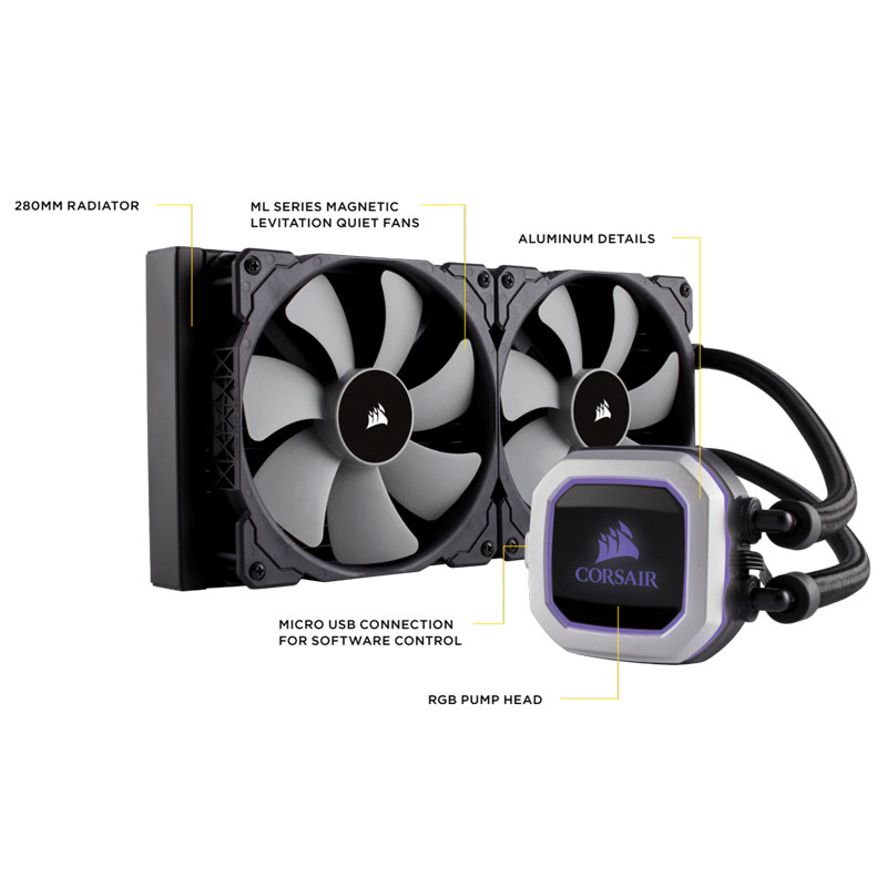فن خنک کننده CPU کورسیر Corsair H115i PRO RGB