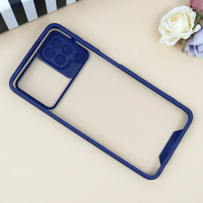 قاب PC شفاف محافظ لنزدار کشویی Samsung Galaxy A22 4G