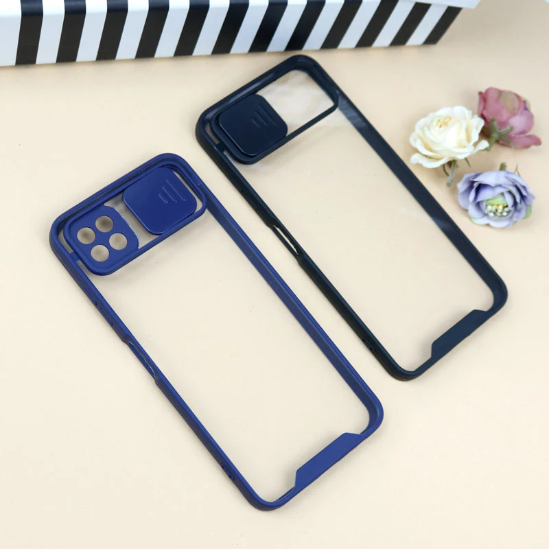 قاب PC شفاف محافظ لنزدار کشویی Samsung Galaxy A22 5G