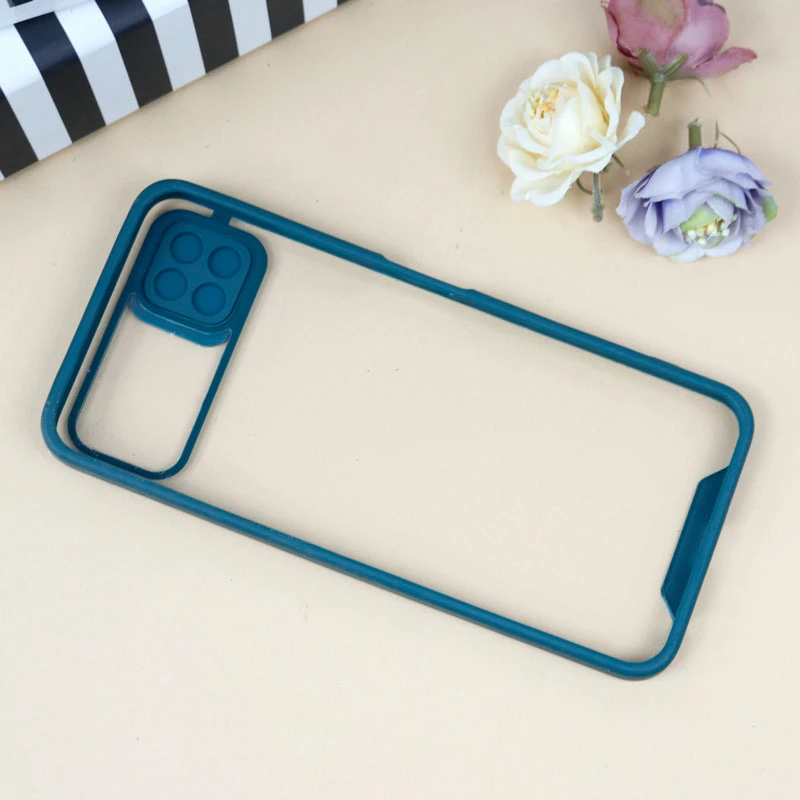 قاب PC شفاف محافظ لنزدار کشویی Samsung Galaxy A22 5G