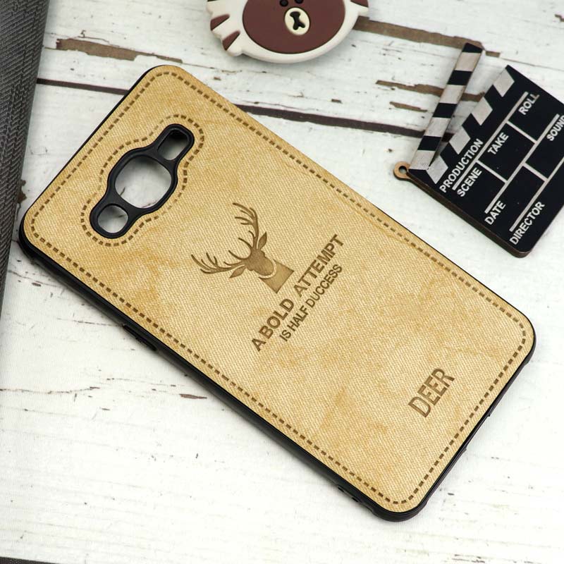 قاب چرمی سامسونگ Galaxy J2 Prime طرح گوزن محافظ لنزدار