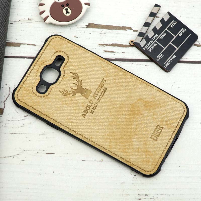 قاب چرمی محافظ لنزدار طرح گوزن Samsung Galaxy J7