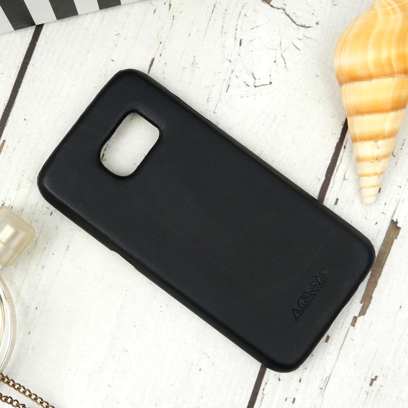 قاب چرمی ساده Samsung Galaxy S7 مشکی