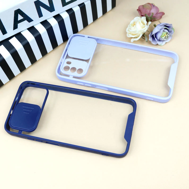 قاب PC شفاف محافظ لنزدار کشویی Xiaomi Poco M3