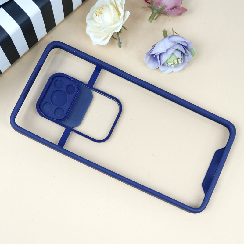 قاب PC شفاف محافظ لنزدار کشویی Xiaomi Poco X3