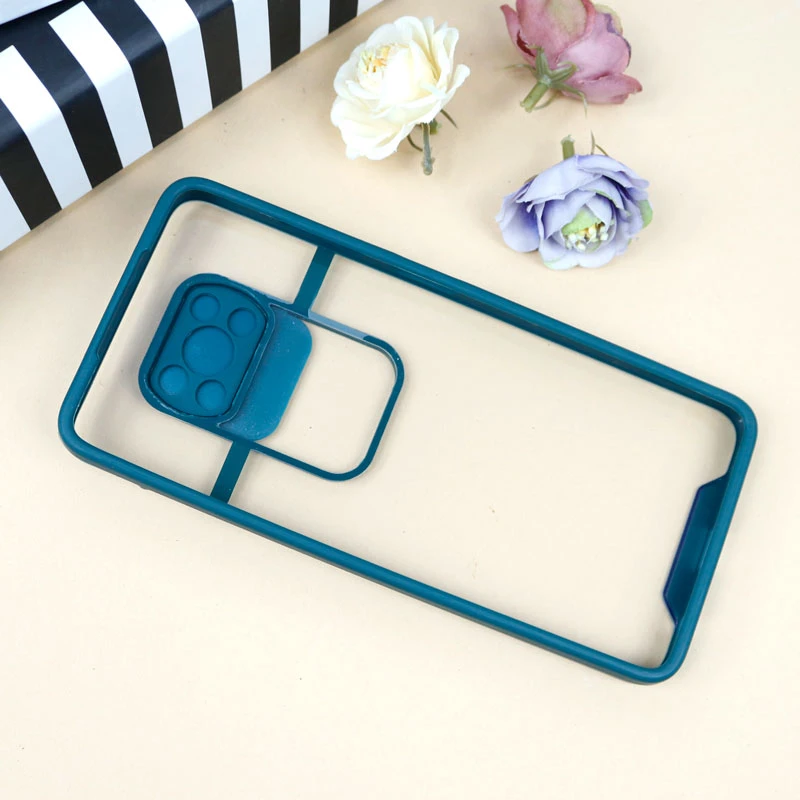 قاب PC شفاف محافظ لنزدار کشویی Xiaomi Poco X3
