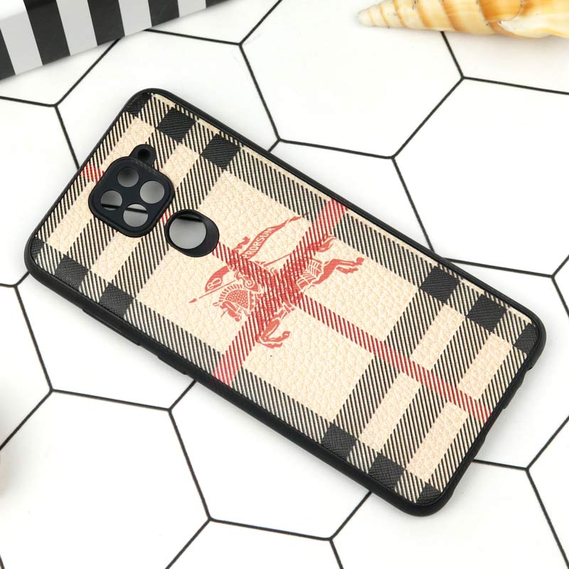 قاب محافظ لنزدار چرمی BURBERRY شیائومی Redmi Note 9