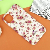 قاب گلدار KUTIS زمینه سفید iPhone 11 Pro Max