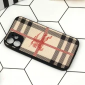 قاب محافظ لنزدار چرمی BURBERRY آیفون iPhone 12 Mini