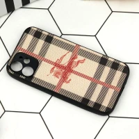 قاب محافظ لنزدار چرمی BURBERRY آیفون iPhone 12 Mini