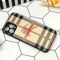 قاب محافظ لنزدار چرمی BURBERRY آیفون iPhone 12 Pro Max