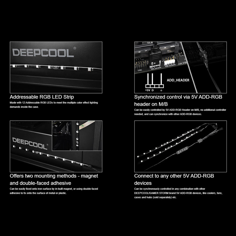 نوار LED دیپ کول DeepCool RGB 200 Pro بسته 2 عددی