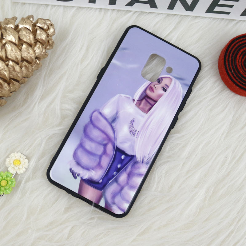 قاب فانتزی برجسته دخترانه کد 37 سامسونگ A8 Plus سری 2