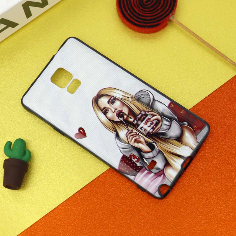 قاب فانتزی برجسته دخترانه Samsung Galaxy Note 4 سری 1