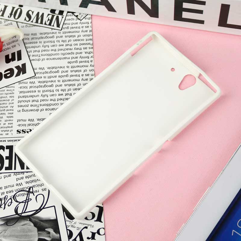 قاب فانتزی سفید طرح مختلف Sony Xperia Z