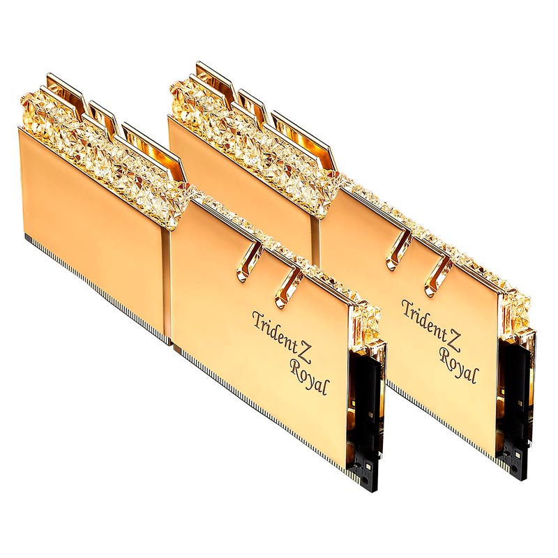رم کامپیوتر G.SKILL Trident Z Royal Gold DDR4 32GB 3200MHz CL16 Dual