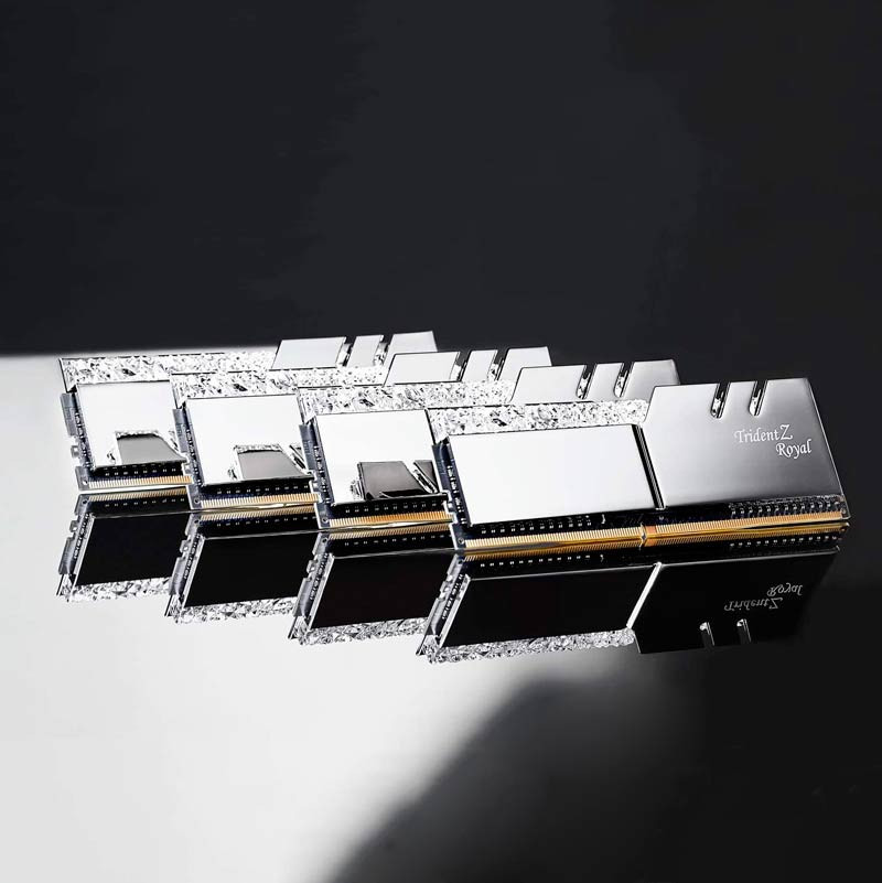 رم کامپیوتر G.SKILL TridentZ Royal Silver DDR4 16GB 3600MHz CL18 Dual