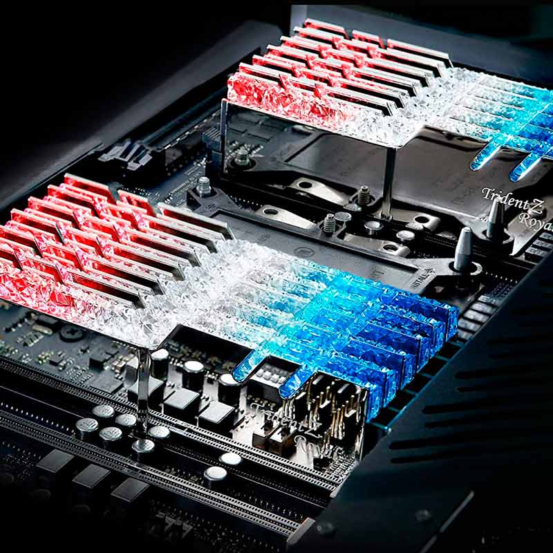 رم کامپیوتر G.SKILL TridentZ Royal Silver DDR4 16GB 3600MHz CL18 Dual