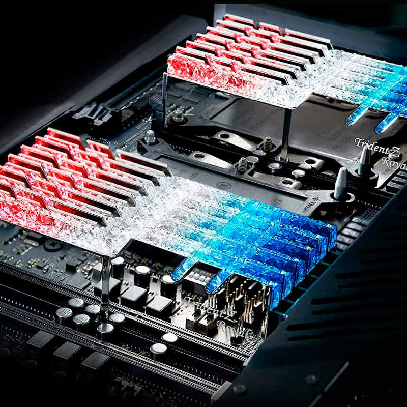 رم کامپیوتر G.SKILL TridentZ Royal Silver DDR4 16GB 3600MHz CL18 Dual