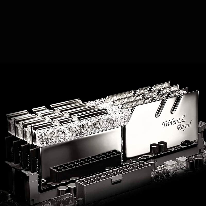 رم کامپیوتر G.SKILL TridentZ Royal Silver DDR4 16GB 3600MHz CL18 Dual