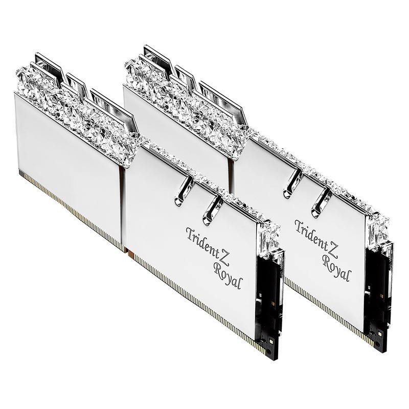 رم کامپیوتر G.SKILL TridentZ Royal Silver DDR4 16GB 3600MHz CL18 Dual