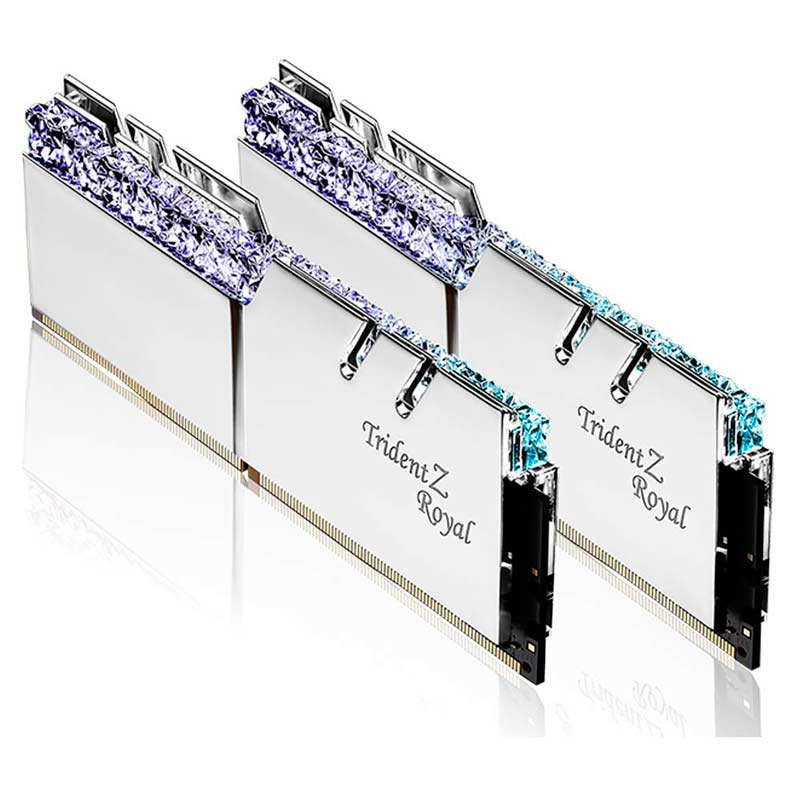 رم کامپیوتر G.SKILL Trident Z Royal Silver DDR4 32GB 3200MHz CL16 Dual