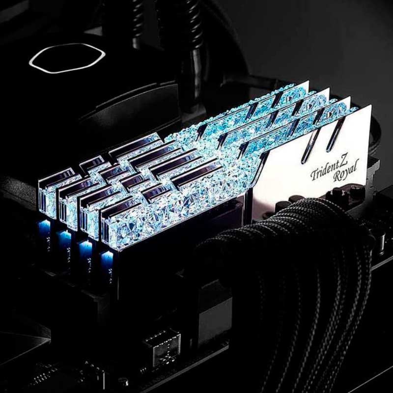 رم کامپیوتر G.SKILL Trident Z Royal Silver DDR4 32GB 3200MHz CL16 Dual