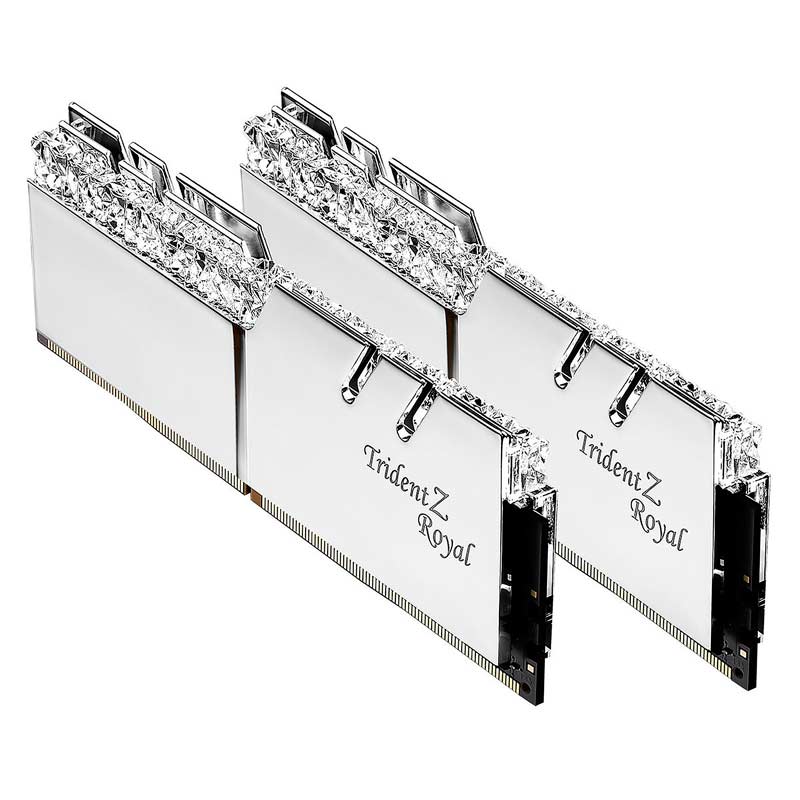 رم کامپیوتر G.SKILL Trident Z Royal Silver DDR4 32GB 3200MHz CL16 Dual