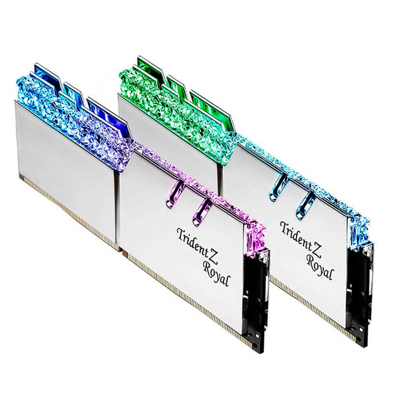 رم کامپیوتر G.SKILL Trident Z Royal Silver DDR4 32GB 3200MHz CL16 Dual
