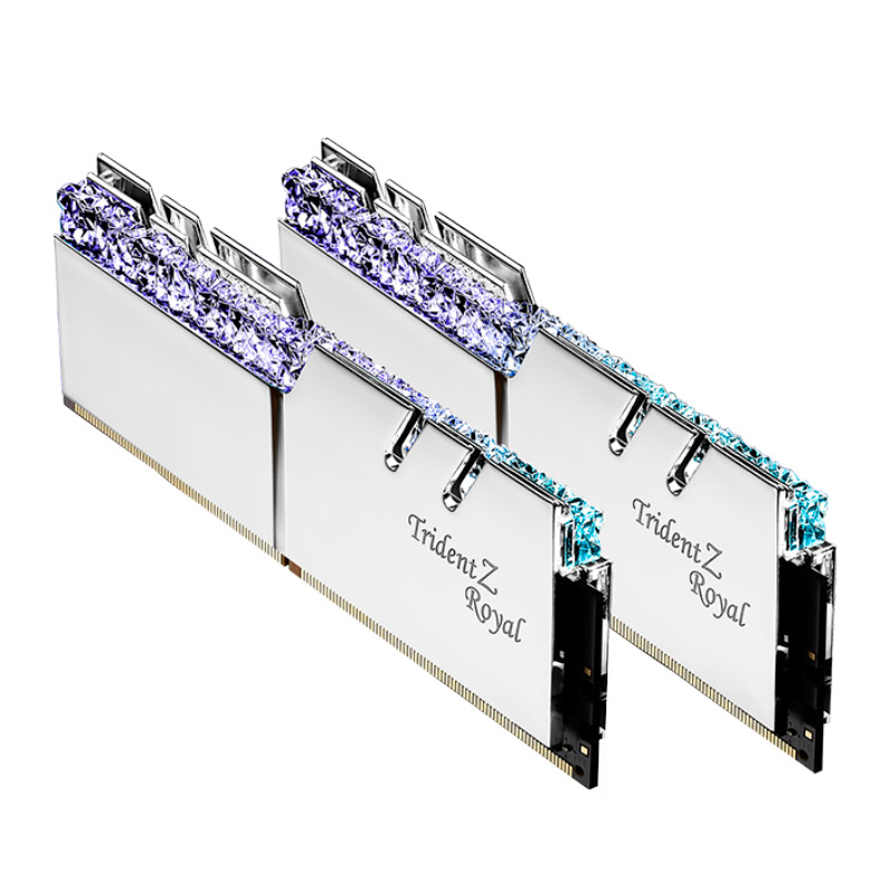 رم کامپیوتر G.SKILL TridentZ Royal Silver DDR4 32GB 3600MHz CL16 Dual