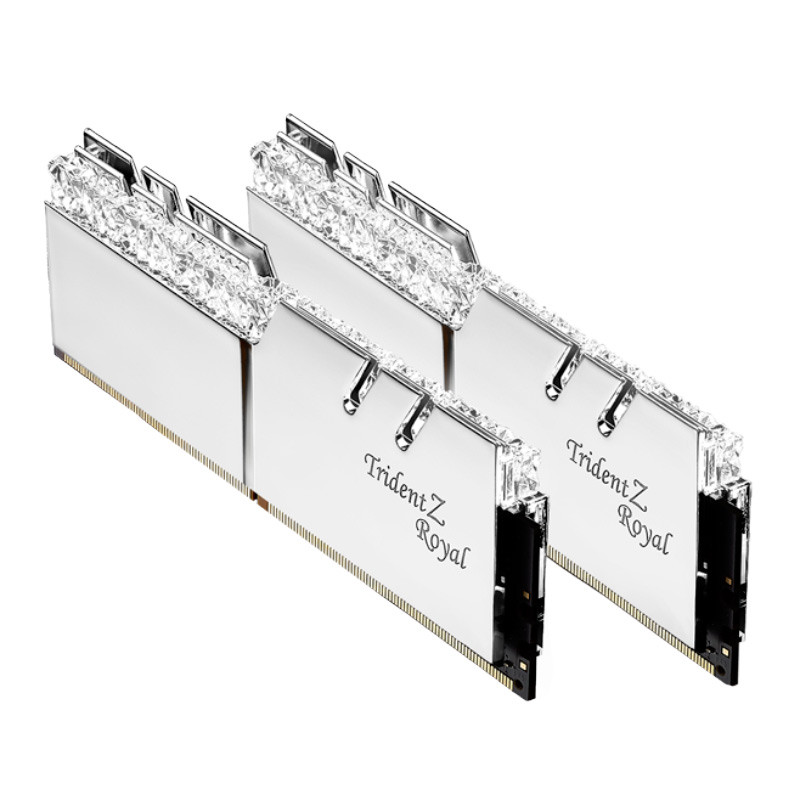 رم کامپیوتر G.SKILL TridentZ Royal Silver DDR4 32GB 3600MHz CL16 Dual