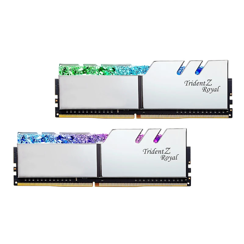رم کامپیوتر G.SKILL TridentZ Royal Silver DDR4 32GB 3600MHz CL16 Dual