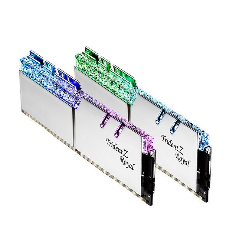 رم کامپیوتر G.Skill Trident Z Royal Silver DDR4 16GB 4400MHz CL16 Dual