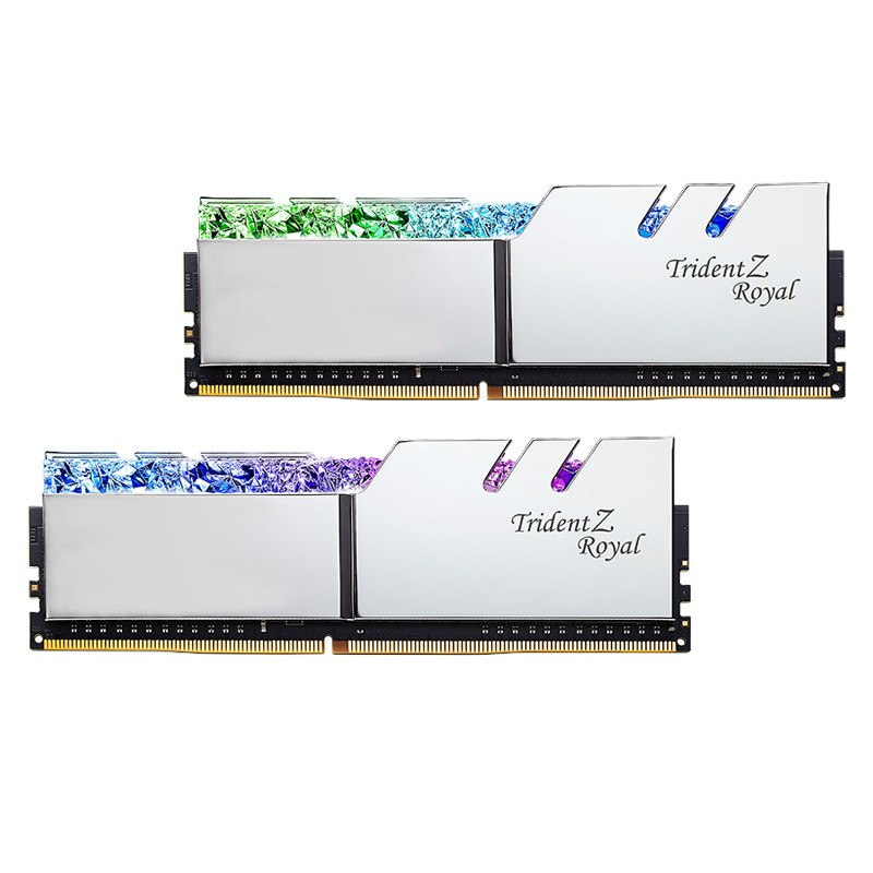 رم کامپیوتر G.Skill Trident Z Royal Silver DDR4 16GB 4400MHz CL16 Dual