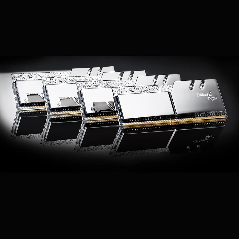 رم کامپیوتر G.Skill TridentZ Royal Silver DDR4 32GB 4266MHz CL17 Dual