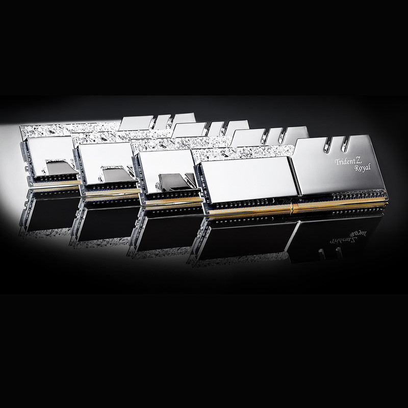 رم کامپیوتر G.Skill TridentZ Royal Silver DDR4 32GB 4266MHz CL17 Dual