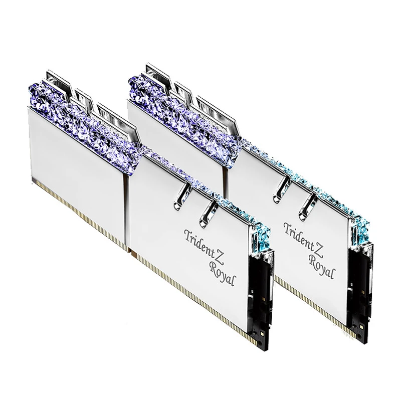 رم کامپیوتر G.Skill Trident Z Royal Silver DDR4 64GB 3200MHz CL16 Dual