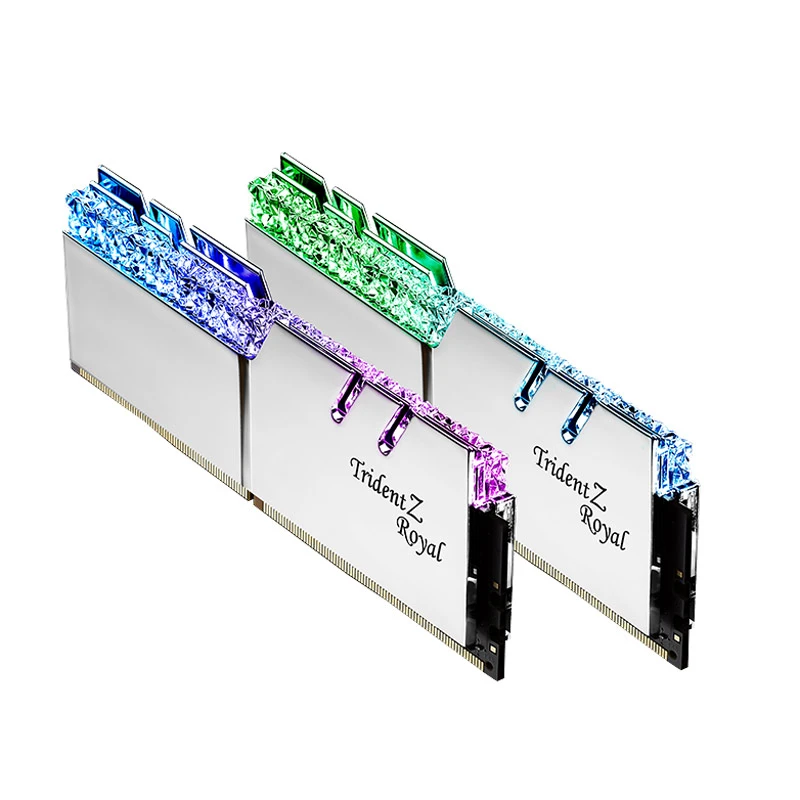 رم کامپیوتر G.Skill Trident Z Royal Silver DDR4 64GB 3200MHz CL16 Dual
