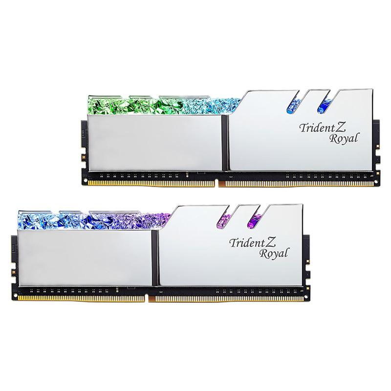 رم کامپیوتر G.Skill Trident Z Royal Silver DDR4 64GB 3600MHz CL18 Dual