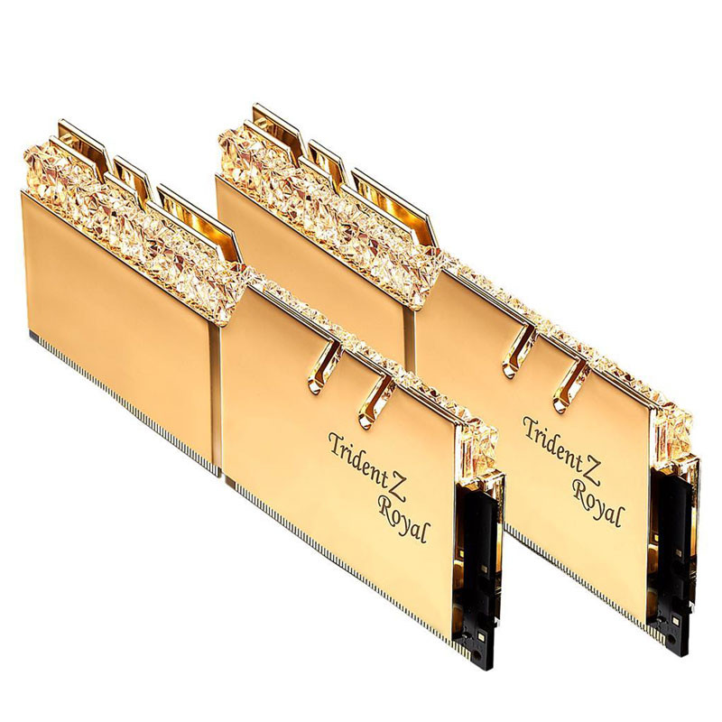 رم کامپیوتر G.Skill TridentZ Royal Gold DDR4 16GB 3200MHz CL16 Dual