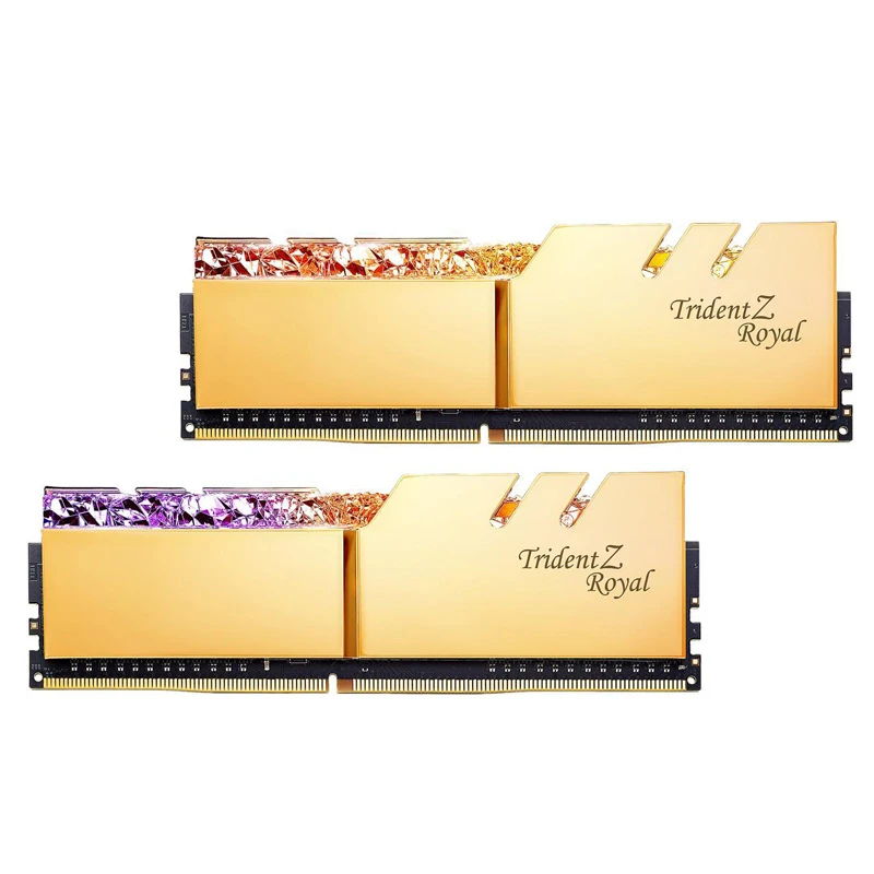 رم کامپیوتر G.Skill Trident Z Royal Gold DDR4 16GB 4266MHz CL19 Dual