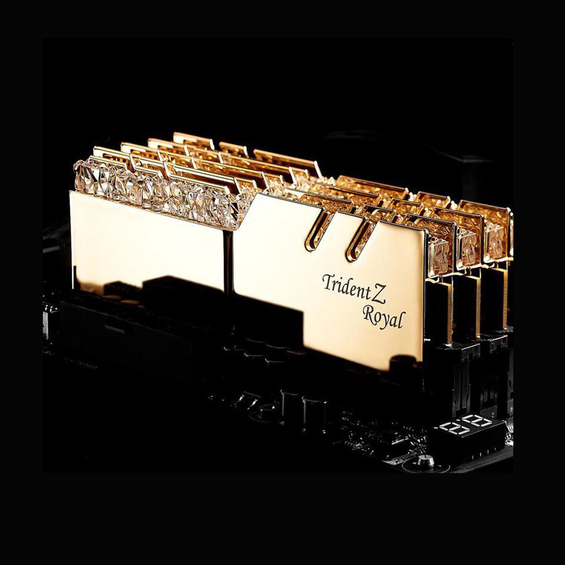 رم کامپیوتر G.Skill Trident Z Royal Gold DDR4 64GB 3200MHz CL16 Dual