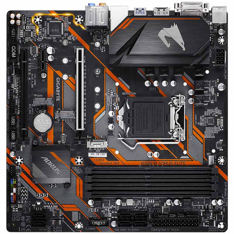 مادربرد گیگابایت B365 M AORUS Elite DDR4